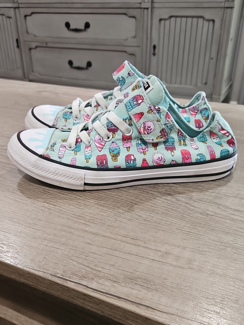 Converse Kids Chuck Taylor All Star Low Easy-On 'Sweet Scoops' sneakers size 3